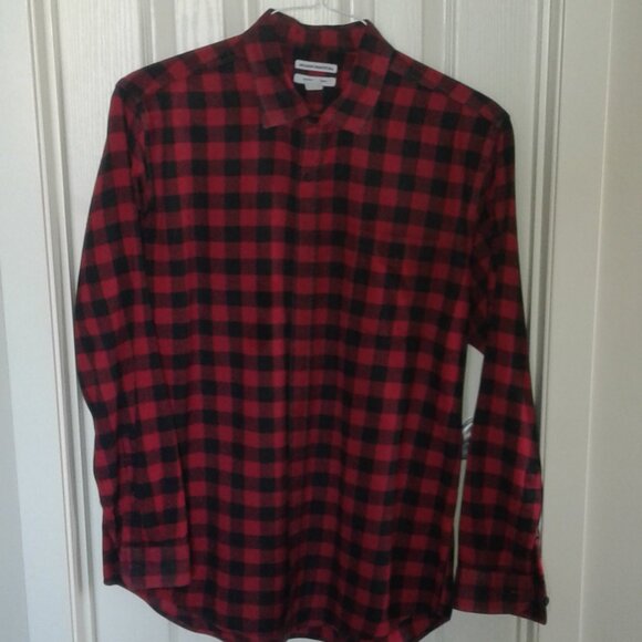 Amazon Essentials flannel mens long sleeve shirt - Picture 1 of 3